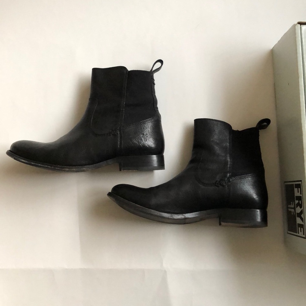 Frye Molly Gore Short Black Boots 9M